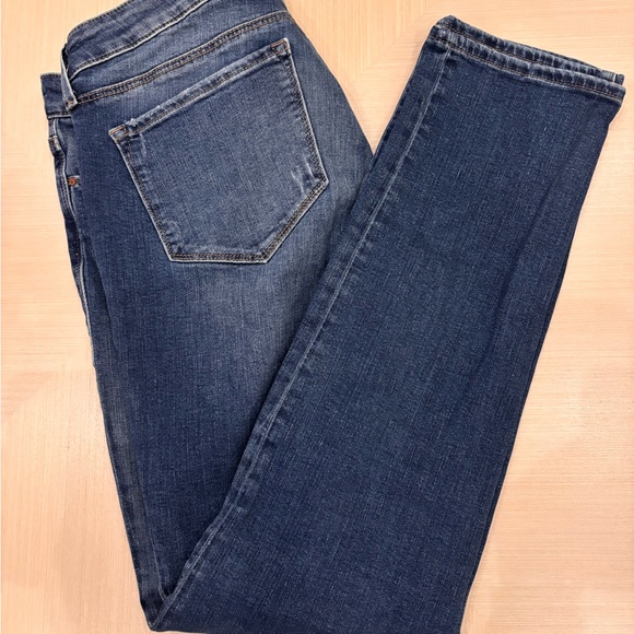 Mavi Distressed Blue Straight Leg Jeans - Picture 6 of 7
